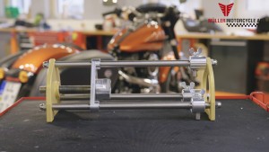 Shock strut press for assembly of lowering kit